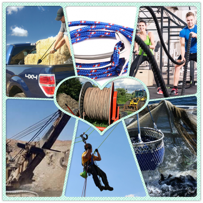 Çadır için 2 ~ 20mm Naylon Kamp Guy Halatlar UV Dayanıklı 573 Lbs 0