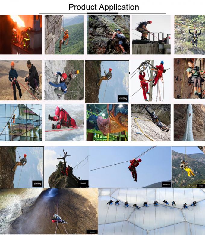 Naylon Kaya Tırmanışı Rappelling Halat 12mm Statik Halat Dış Mekan Kullanımı 0