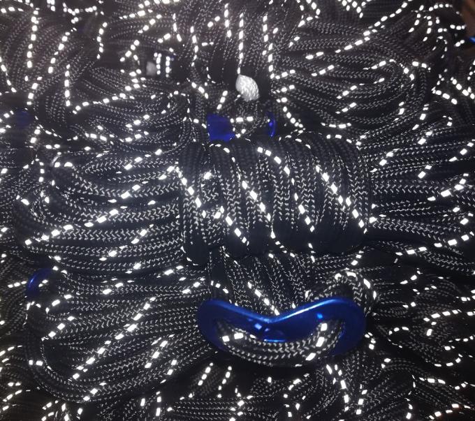4mm 5/32 inç 8 Strand Yansıtıcı Çadır Halat Naylon Paracord 100ft 1 Paket 0